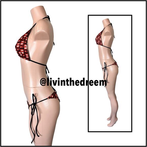 Taco Bell Fire 🔥 Hot Sauce Bikini SZ L $99 - Picture 5 of 12
